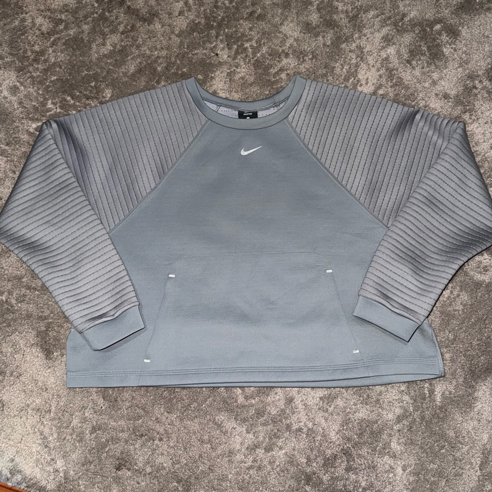 Nike Women's Gray Crew Neck Sweater
